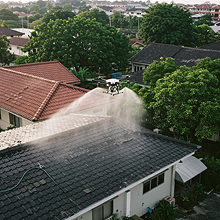 drone roof cleaning malaysia
